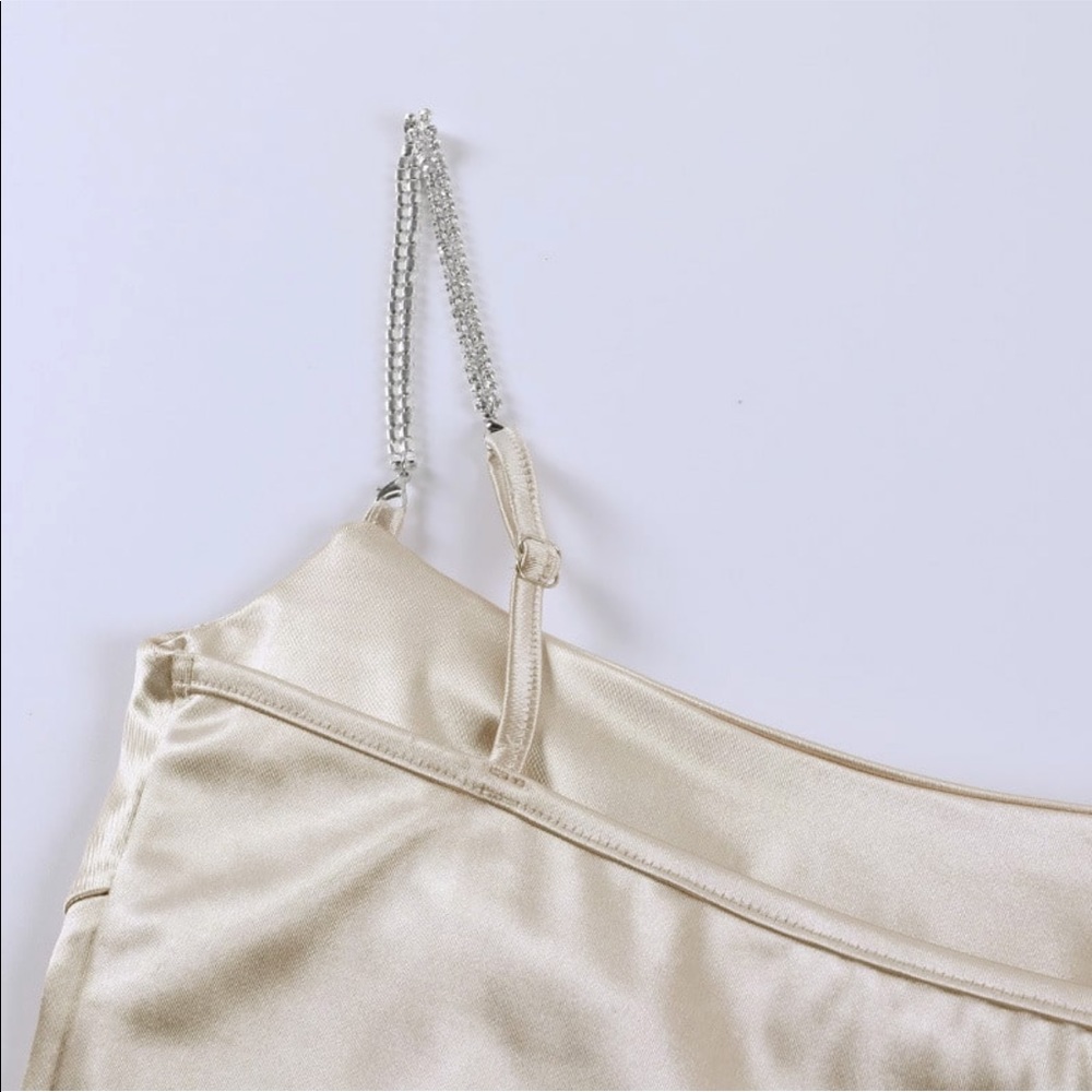 Stretch Satin Corset Top - Picture 6 of 8